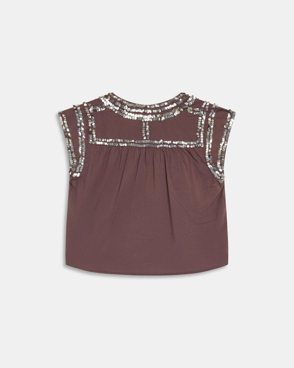 Blusa Lentejuelas Marrón