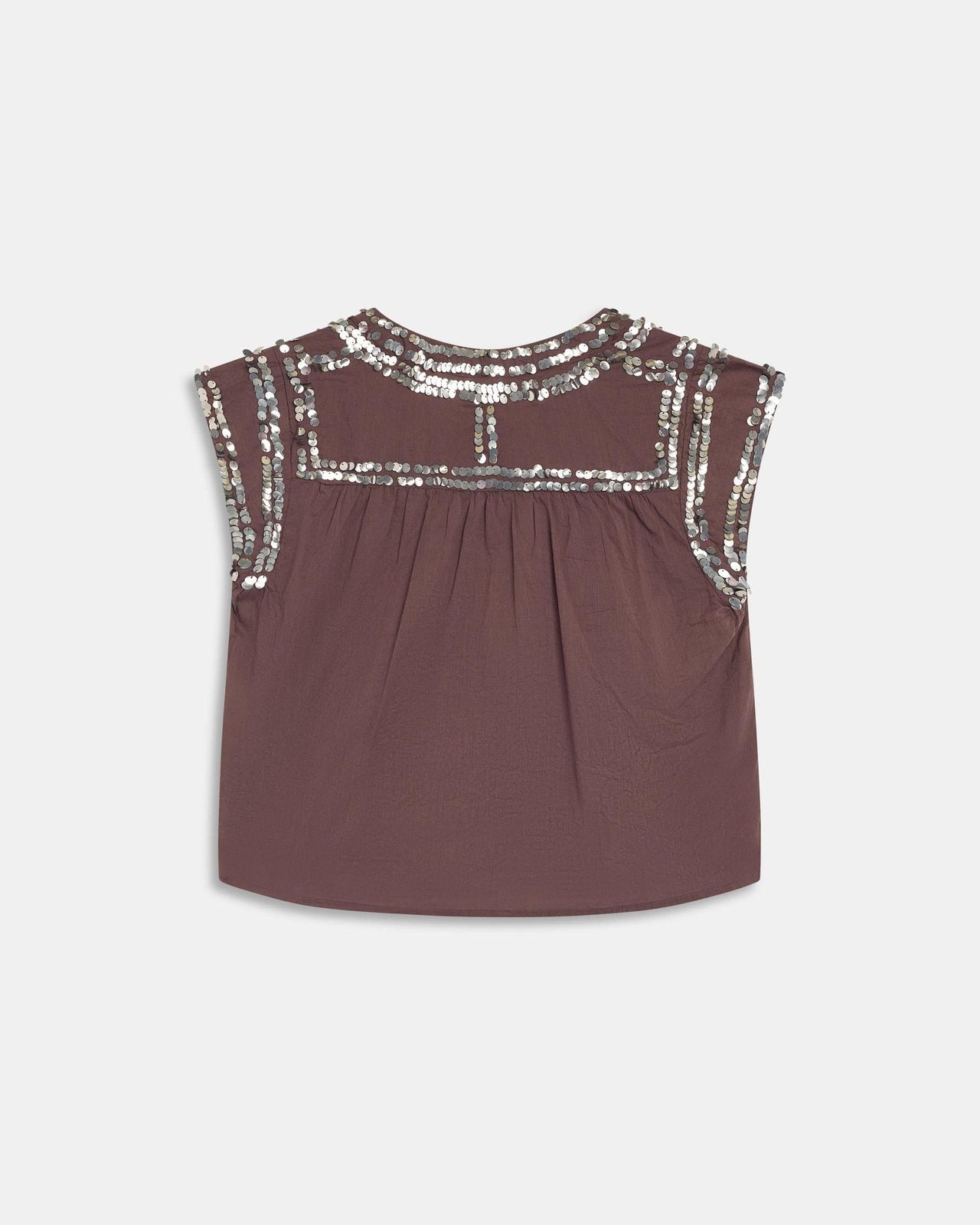 Blusa Lentejuelas Marrón