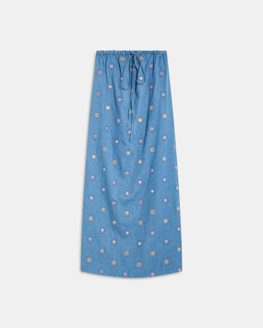 VESTIDO BORDADOS SOLES ESPEJOS