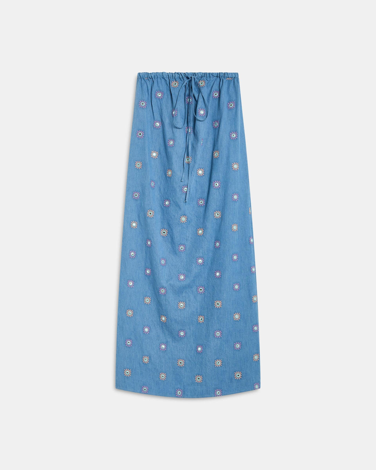 VESTIDO BORDADOS SOLES ESPEJOS