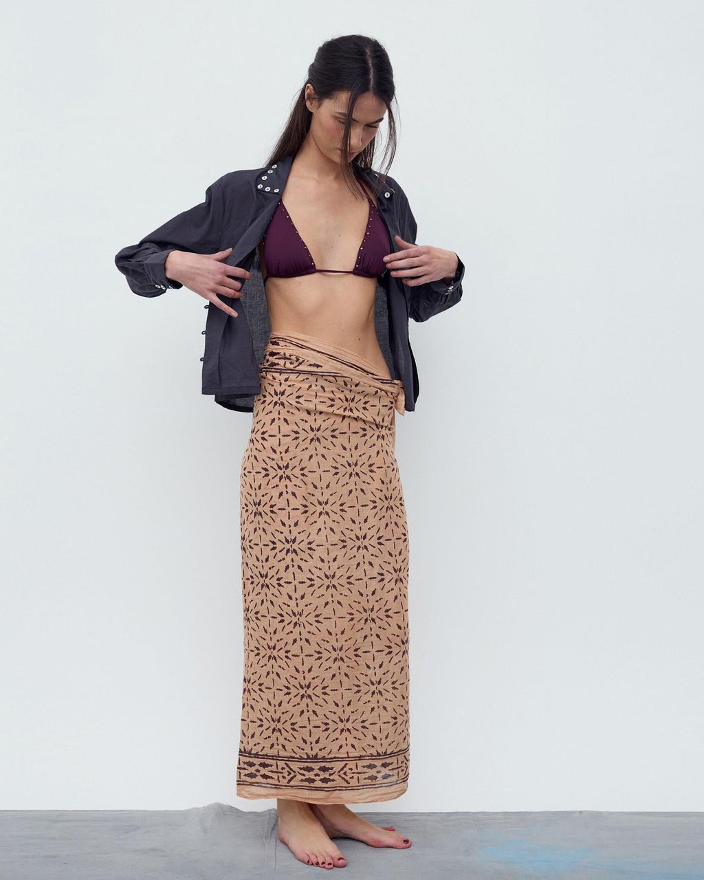 PAREO ESTAMPADO HOJAS CENEFA