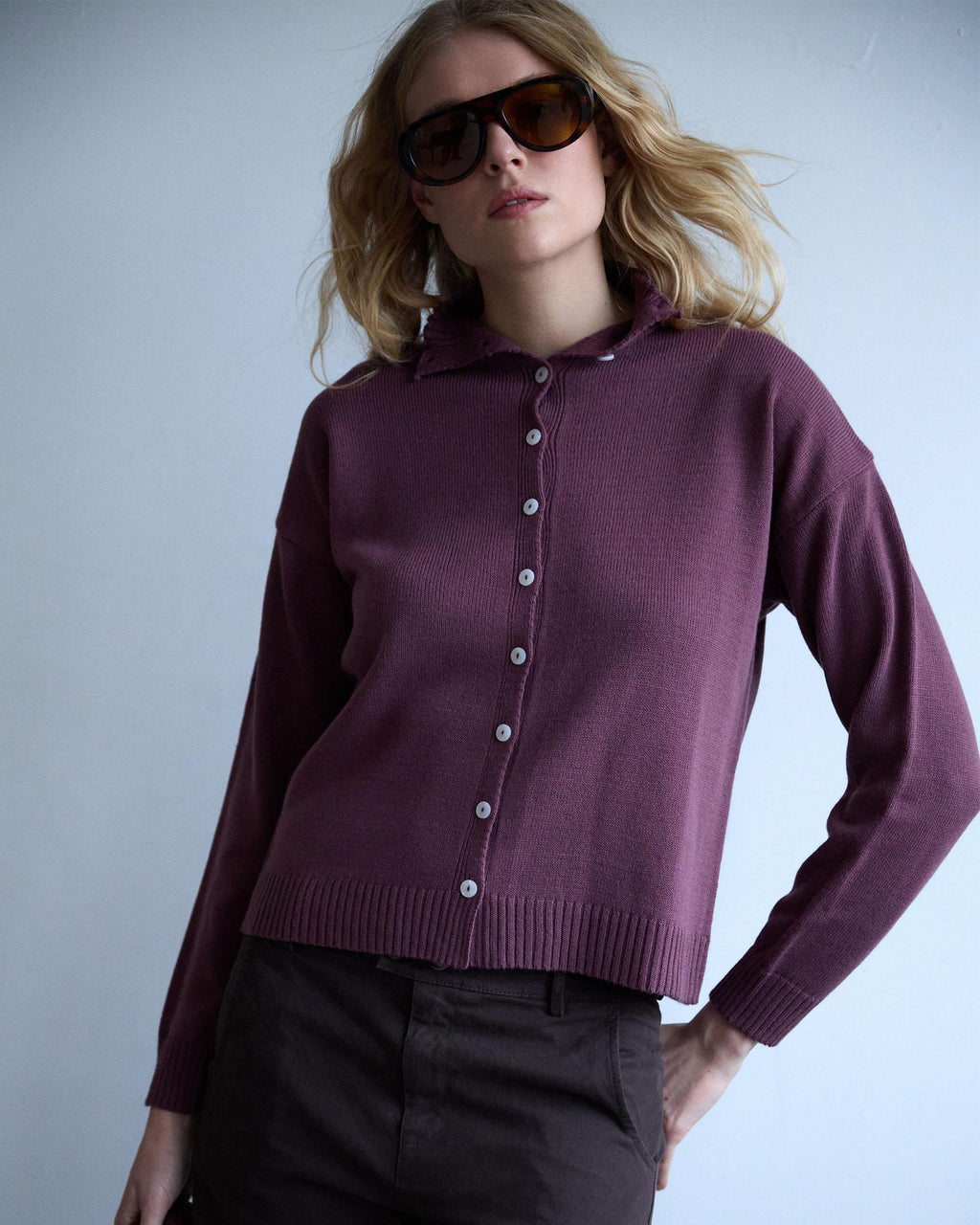 CHAQUETA PUNTO CUELLO SUBIDO