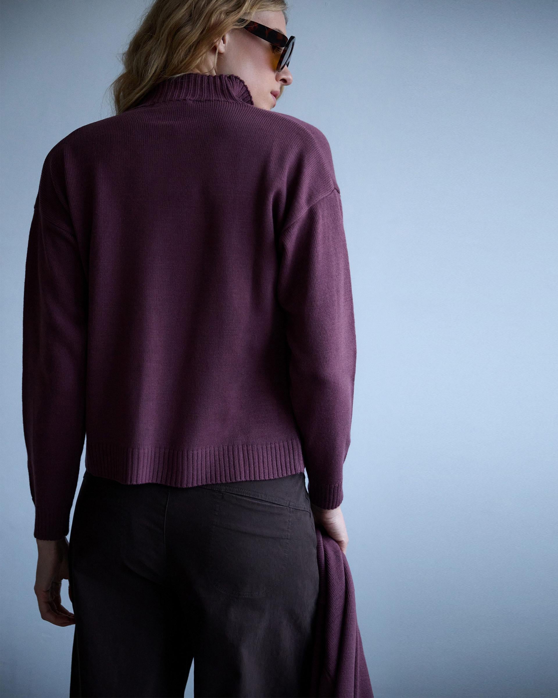 CHAQUETA PUNTO CUELLO SUBIDO