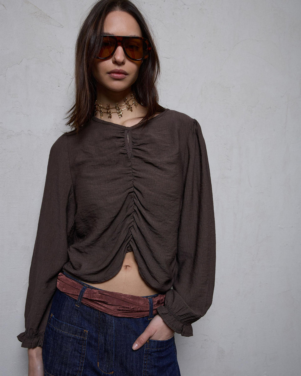 BLUSA FRUNCIDO DELANTERO