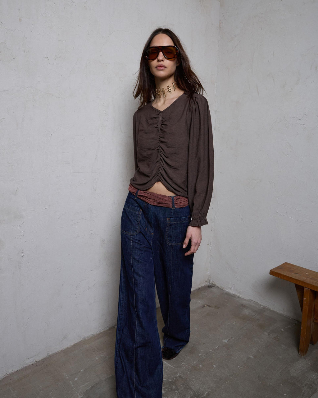 BLUSA FRUNCIDO DELANTERO