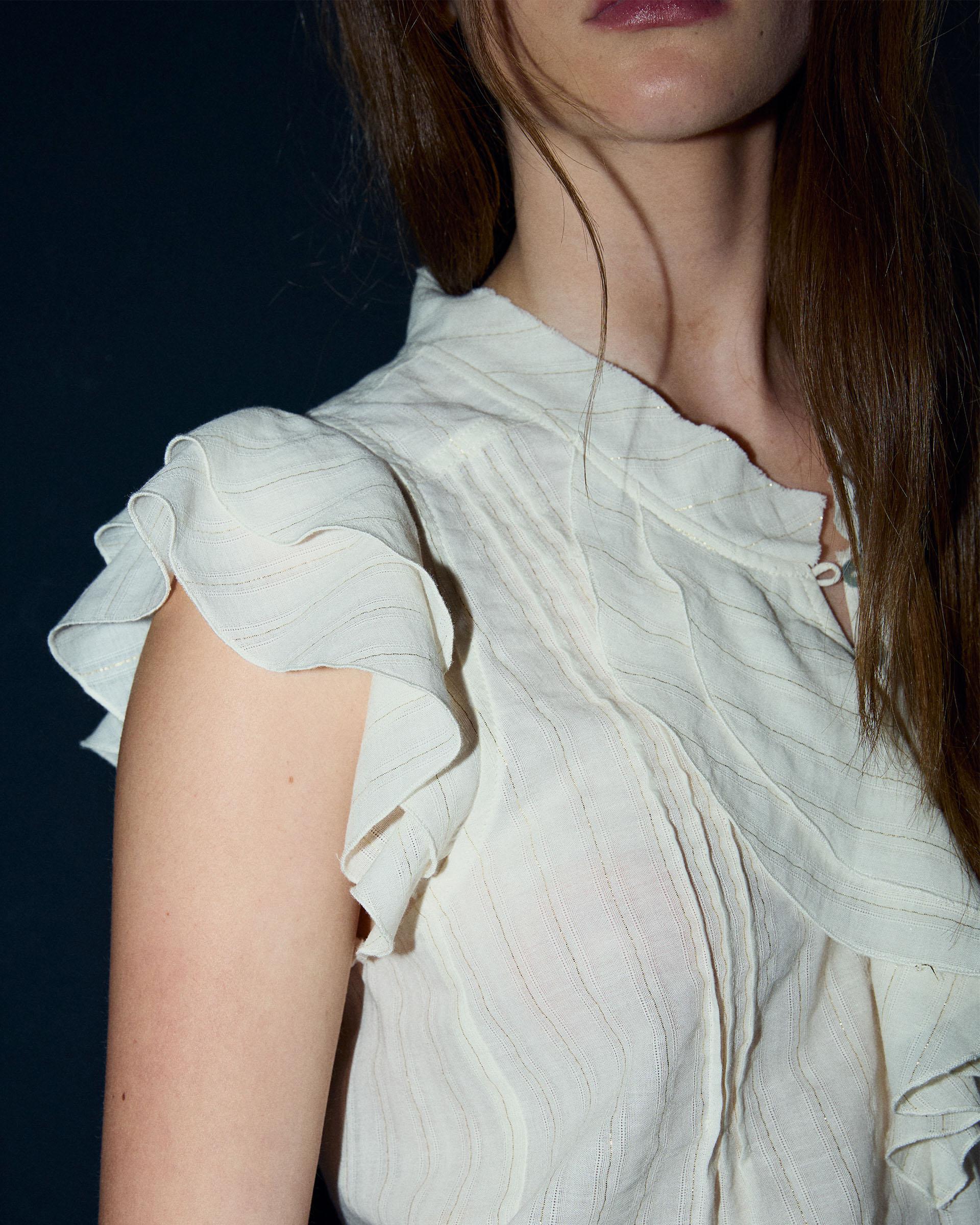 BLUSA SIN MANGAS RAYAS LUREX