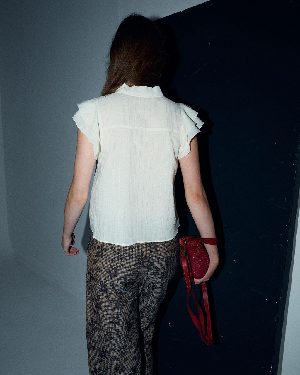 BLUSA SIN MANGAS RAYAS LUREX