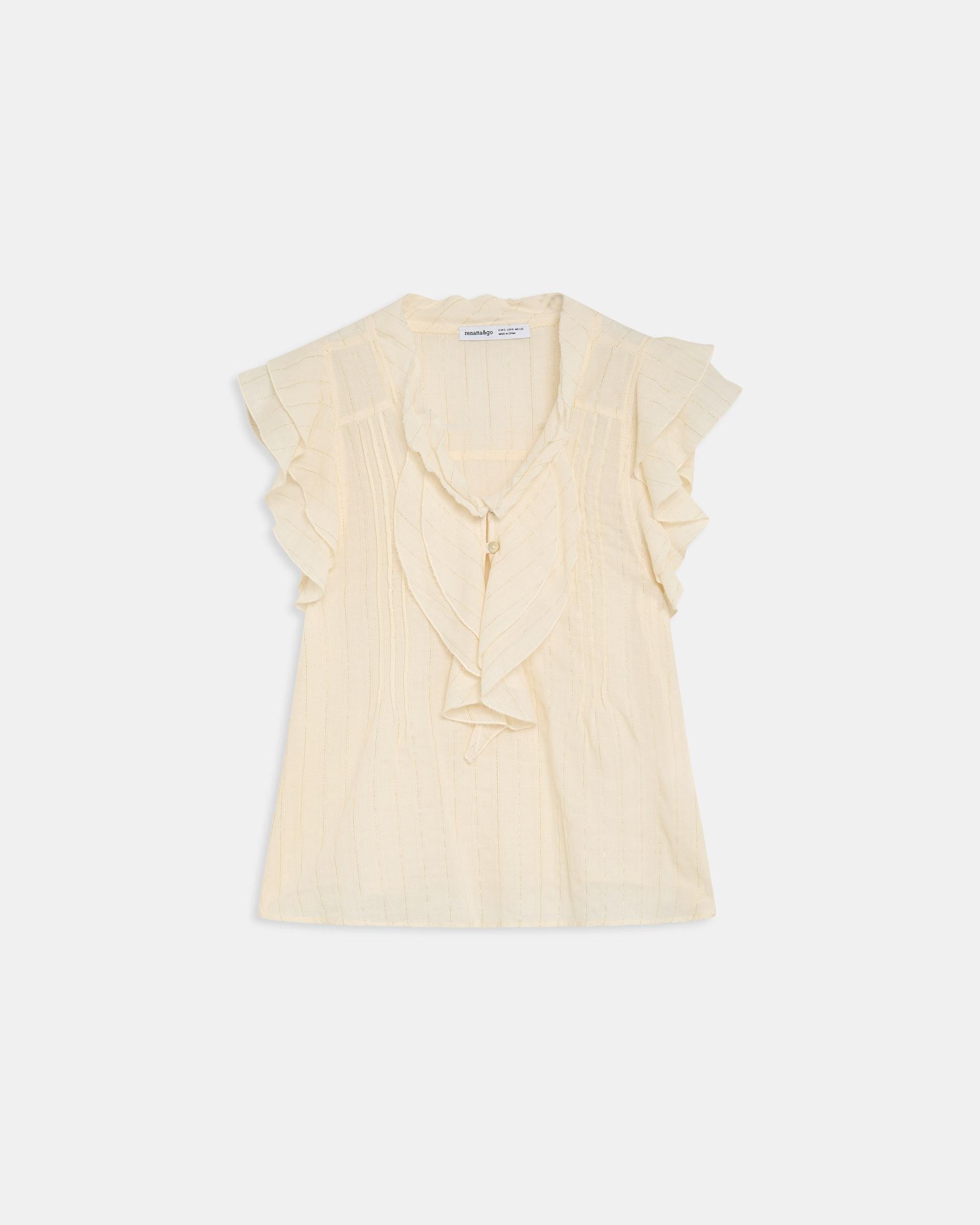 BLUSA SIN MANGAS RAYAS LUREX