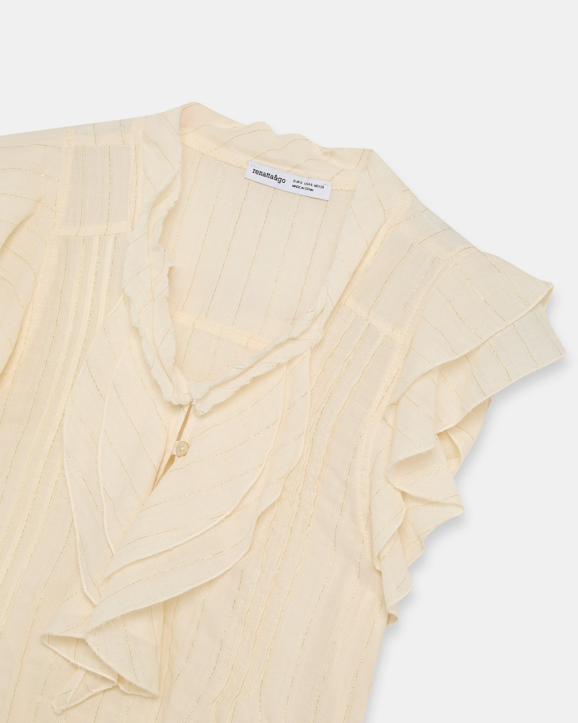 BLUSA SIN MANGAS RAYAS LUREX