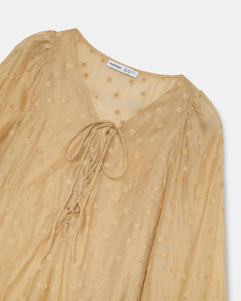 Blusa Topos Lazada Crudo