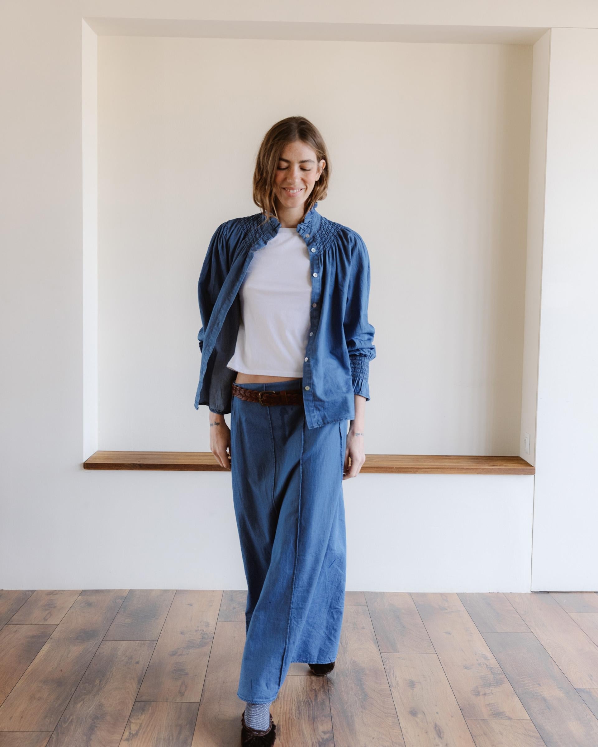 FALDA COSTURAS TIPO DENIM
