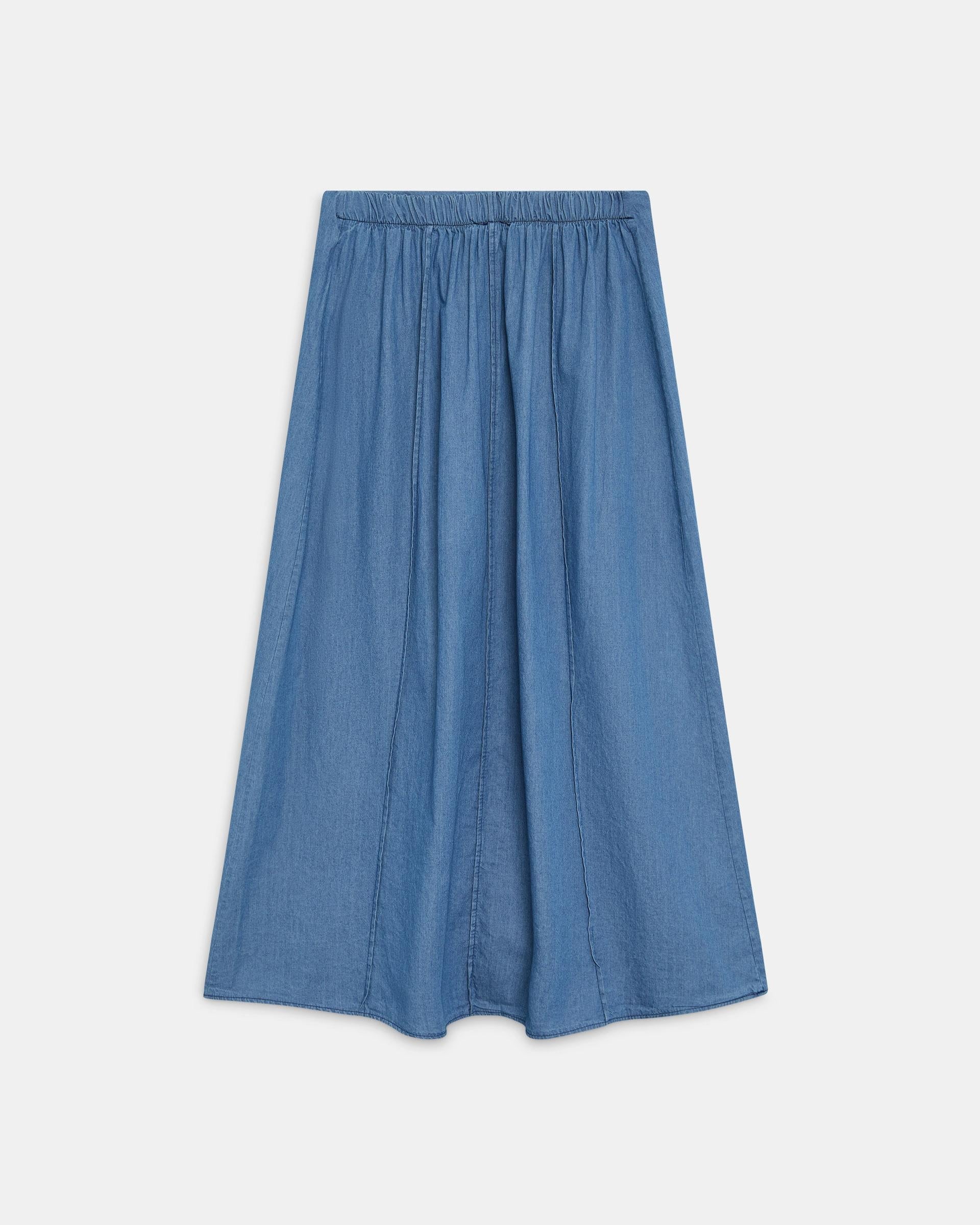 FALDA COSTURAS TIPO DENIM