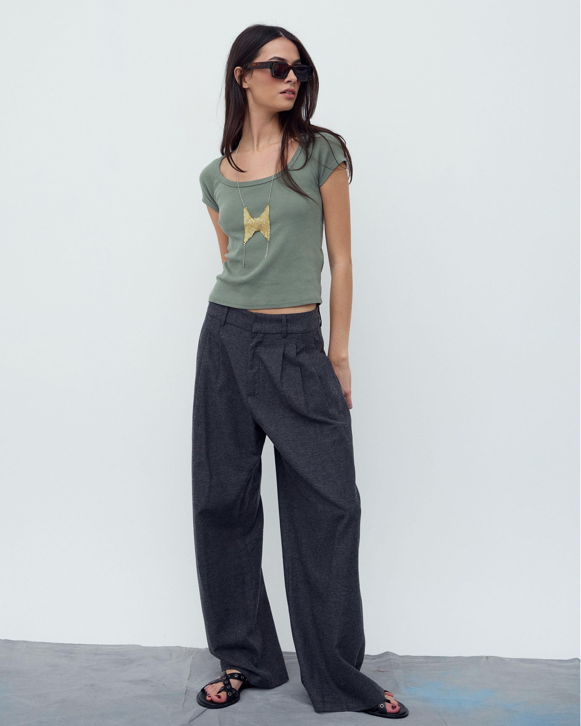 PANTALON TRIPLE PINZA ESPIGA