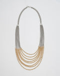 Collar Cadenas Combinadas Oro