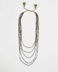 Collar Ajustable Bolas Plata