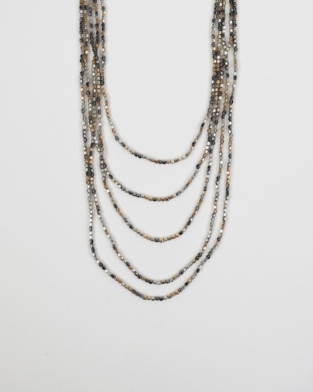Collar Ajustable Bolas Plata