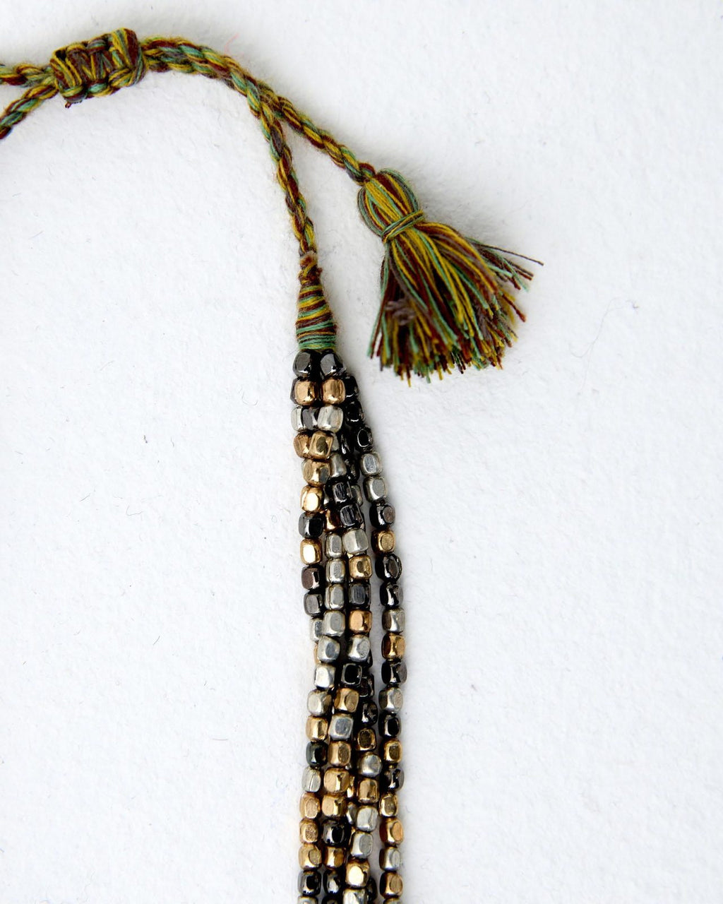 Collar Ajustable Bolas Plata