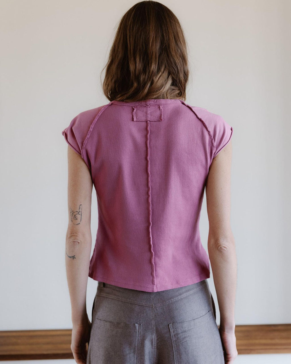 Camiseta Media Manga Ranglán Rosa