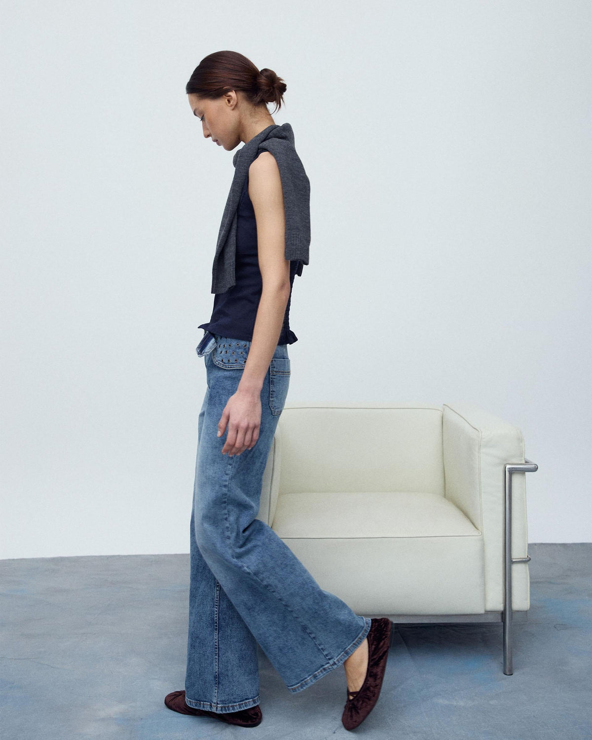 JEANS CINTURON ARANDELAS