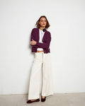 Chaqueta Contrastes Bicolor Morado