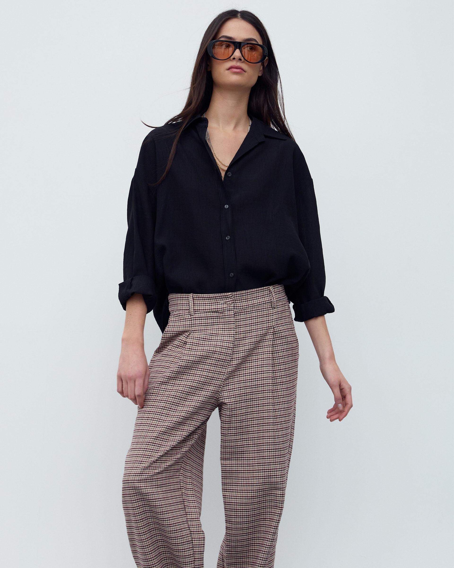 PANTALON CUADROS PINZAS