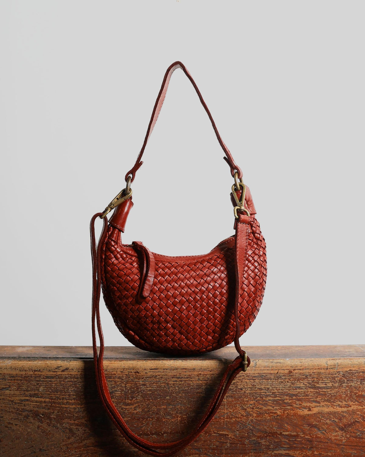 BOLSO PIEL TRENZADA HOMBRO