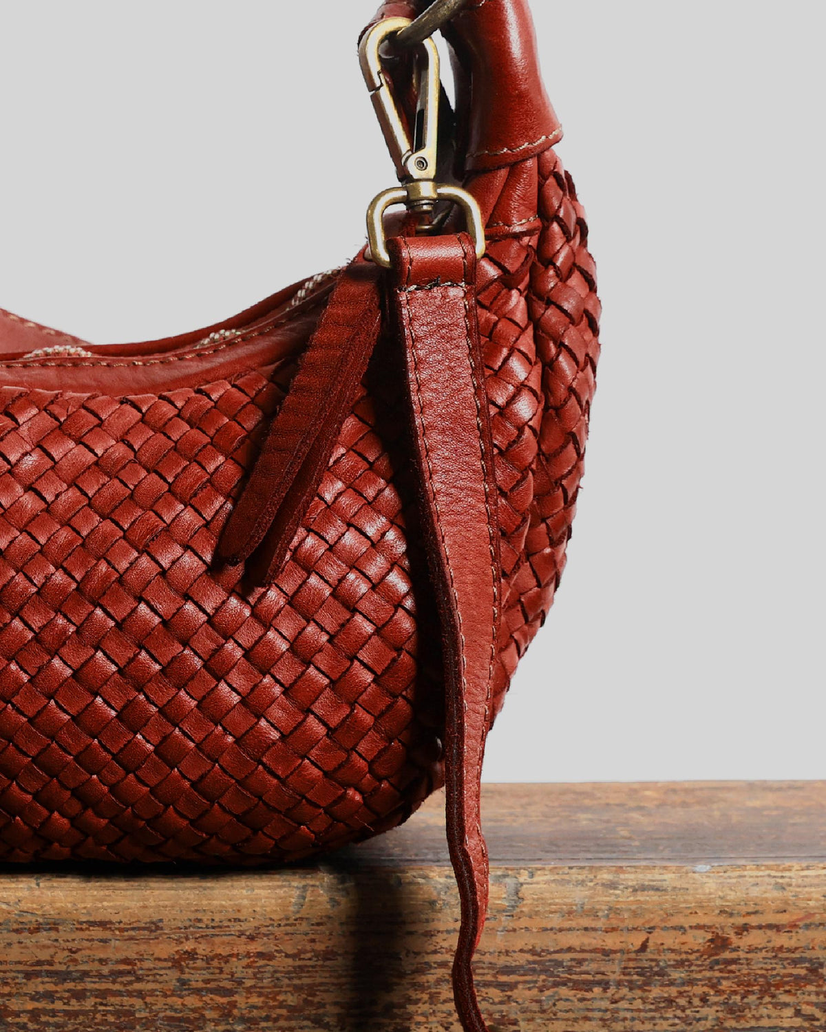 BOLSO PIEL TRENZADA HOMBRO