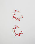 Pendientes Media Estrella Rojo