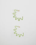Pendientes Media Estrella Verde