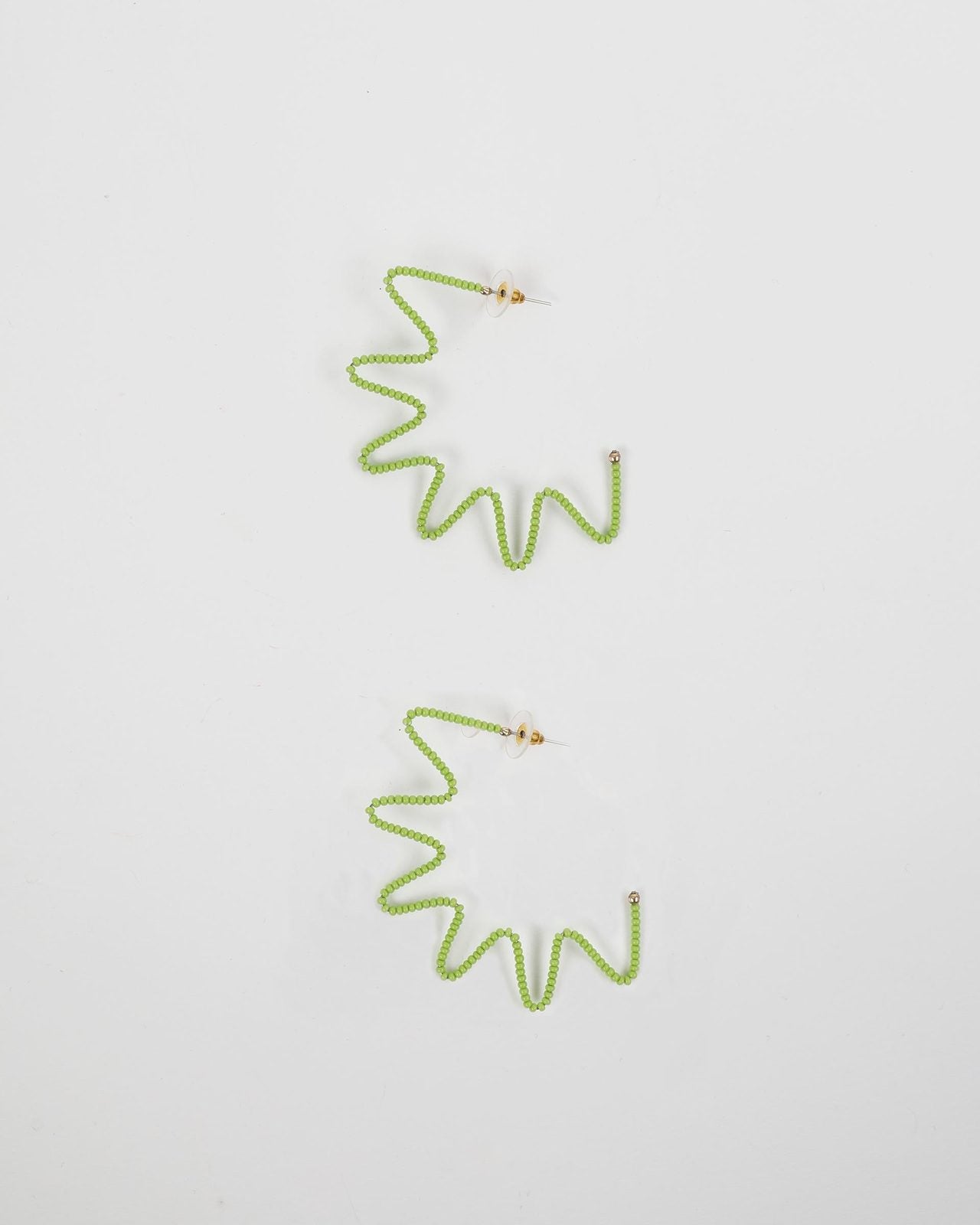 Pendientes Media Estrella Verde