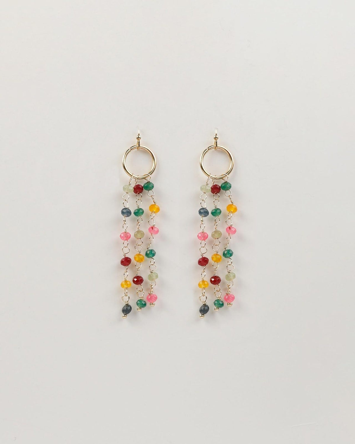 PENDIENTES CADENAS COLORES MULTICOLOR