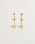 Pendientres Triple Estrella Oro