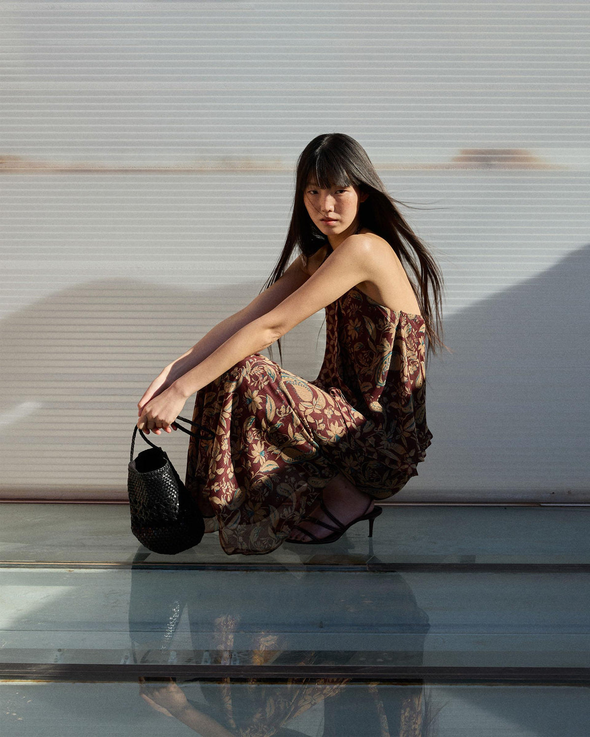FALDA ESTAMPADO FLORAL Y GEOMETRICO