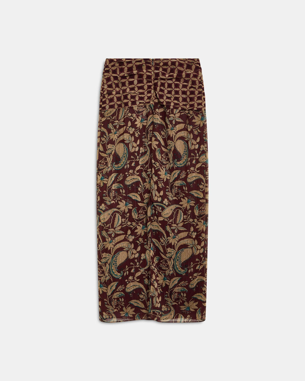 FALDA ESTAMPADO FLORAL Y GEOMETRICO
