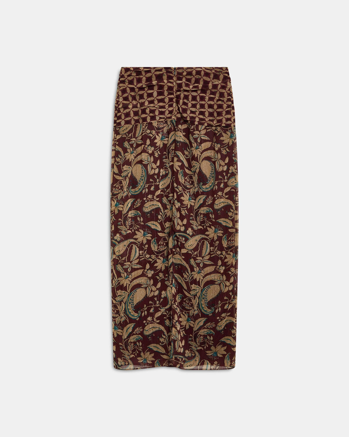 FALDA ESTAMPADO FLORAL Y GEOMETRICO