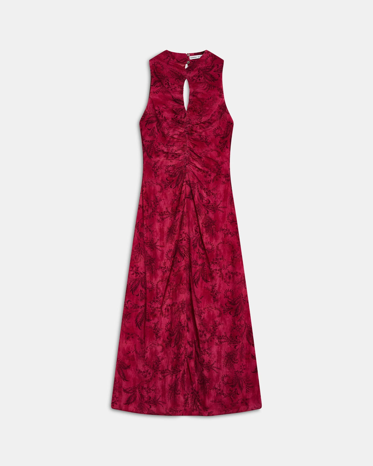 VESTIDO FRUNCIDO DELANTERO ESTAMPADO