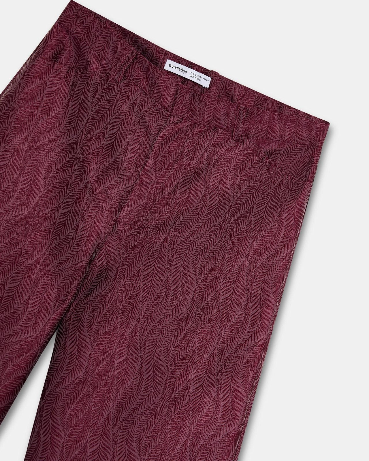 Pantalón Textura Granate