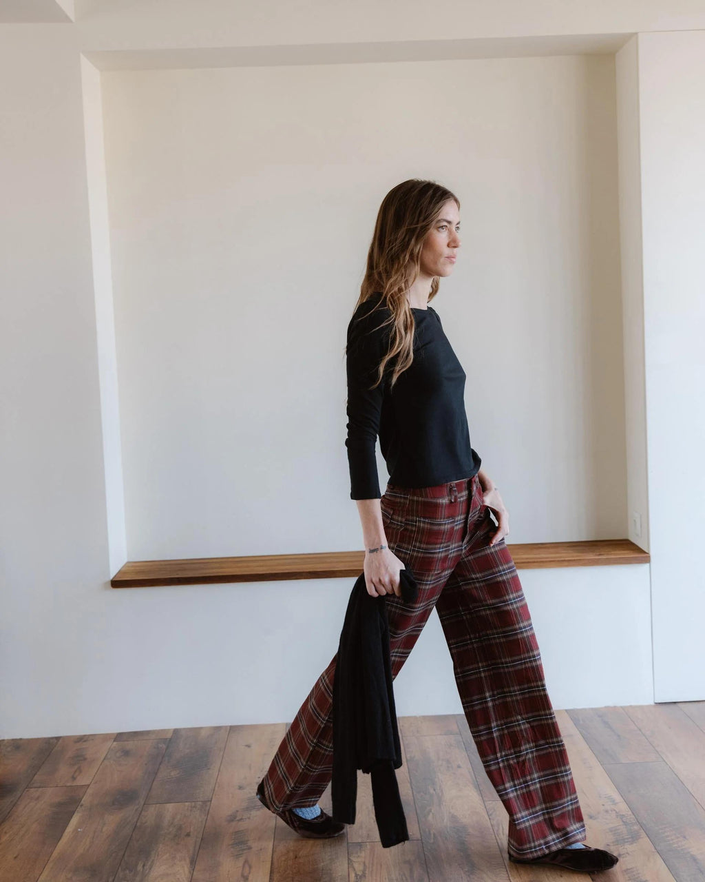 PANTALON CUADROS BOLSILLOS PLASTON