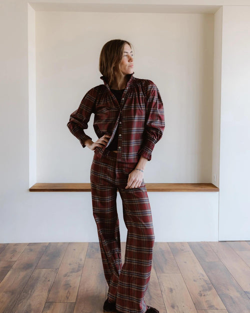 PANTALON CUADROS BOLSILLOS PLASTON