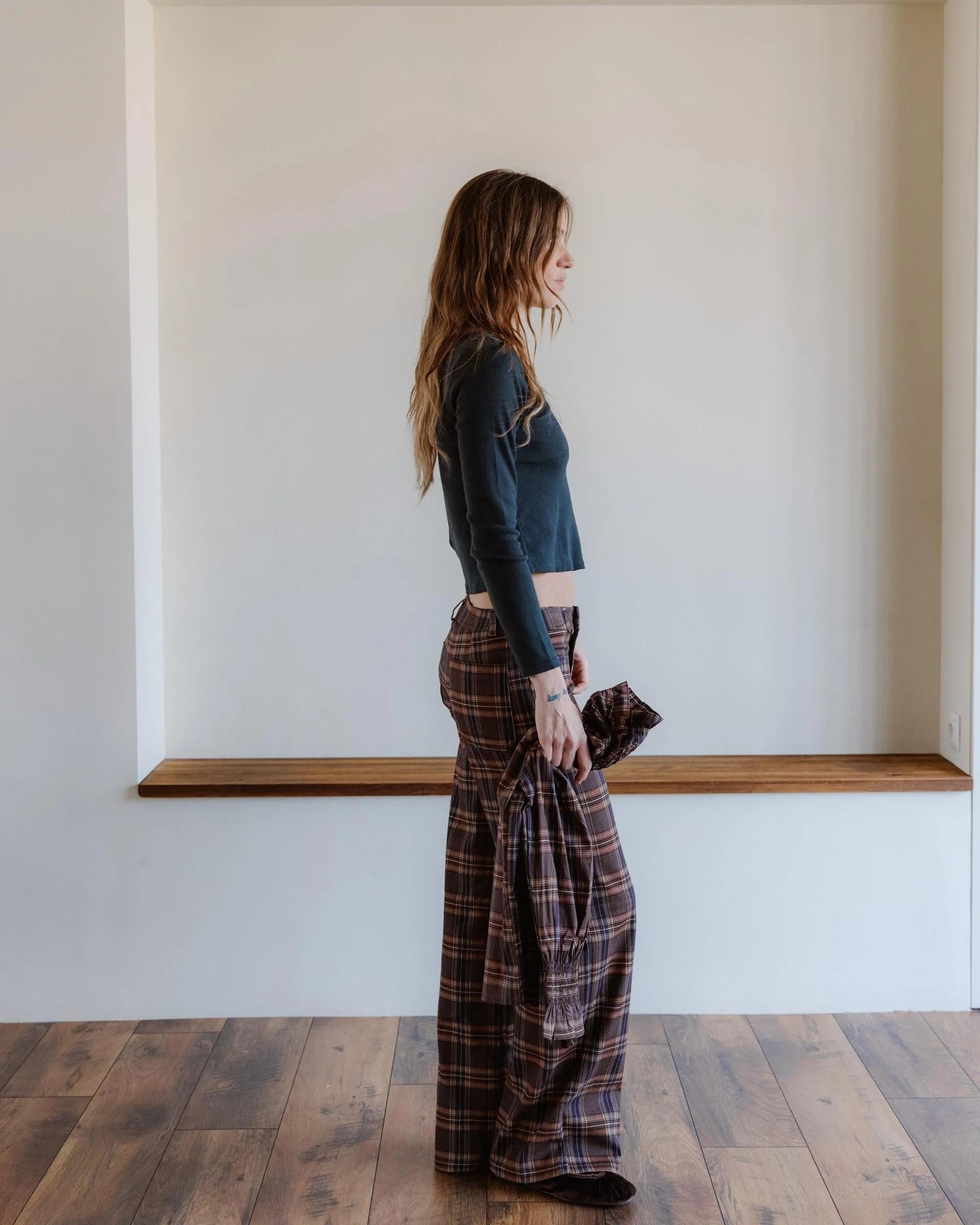 PANTALON CUADROS BOLSILLOS PLASTON