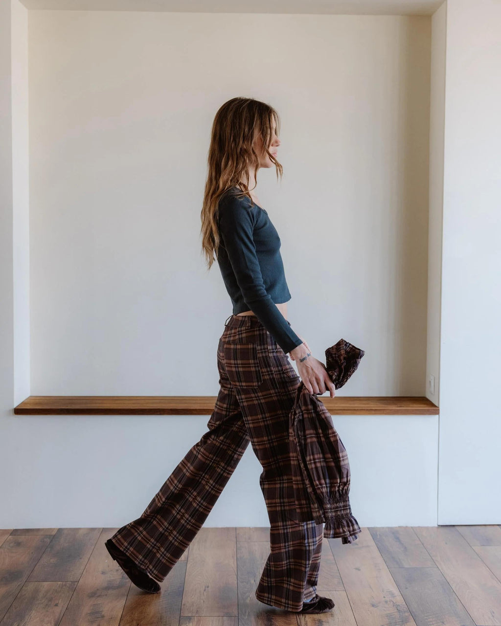 PANTALON CUADROS BOLSILLOS PLASTON