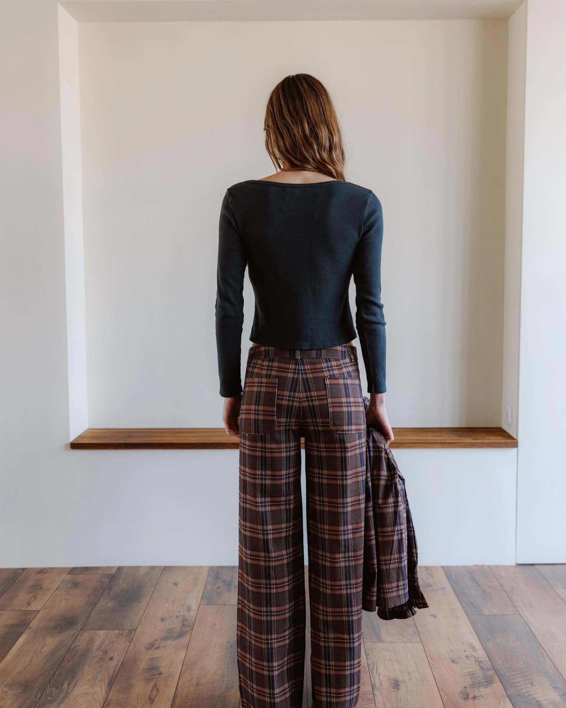 PANTALON CUADROS BOLSILLOS PLASTON