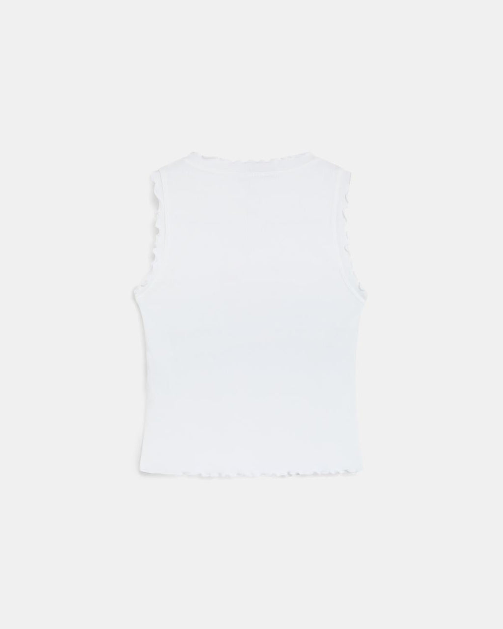 Camiseta Ribetes Ondulados Blanco