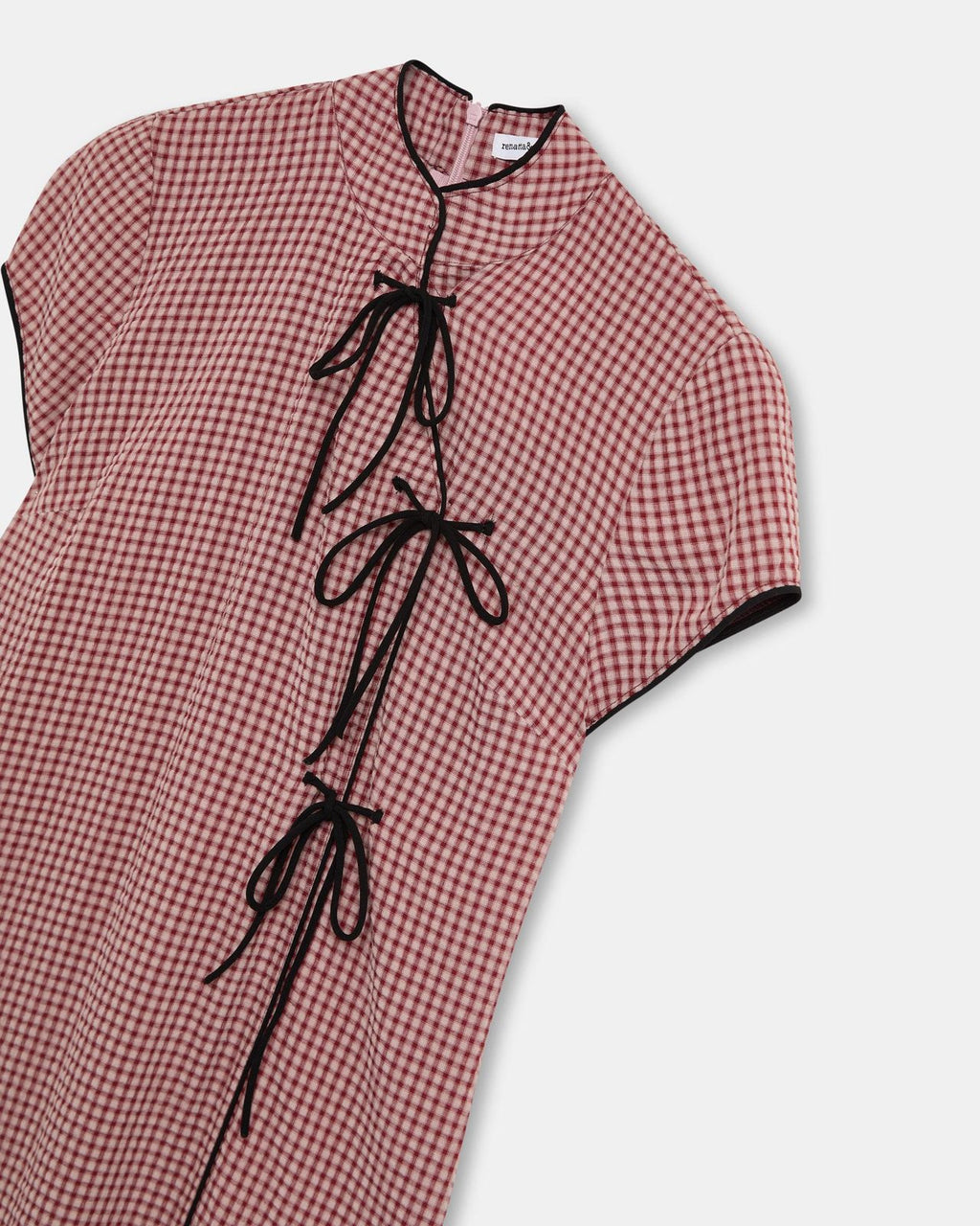 Vestido Japo Cuadros Rosa