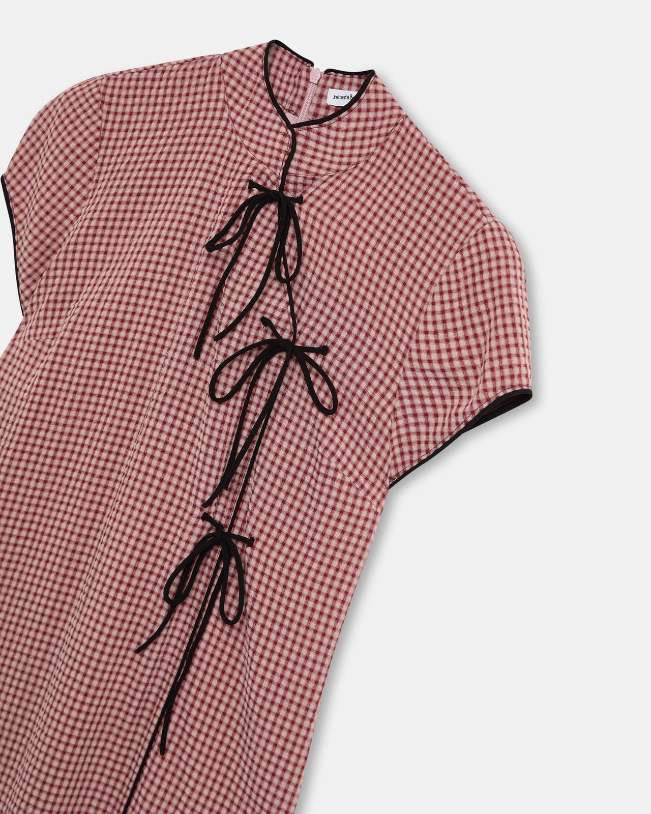 Vestido Japo Cuadros Rosa