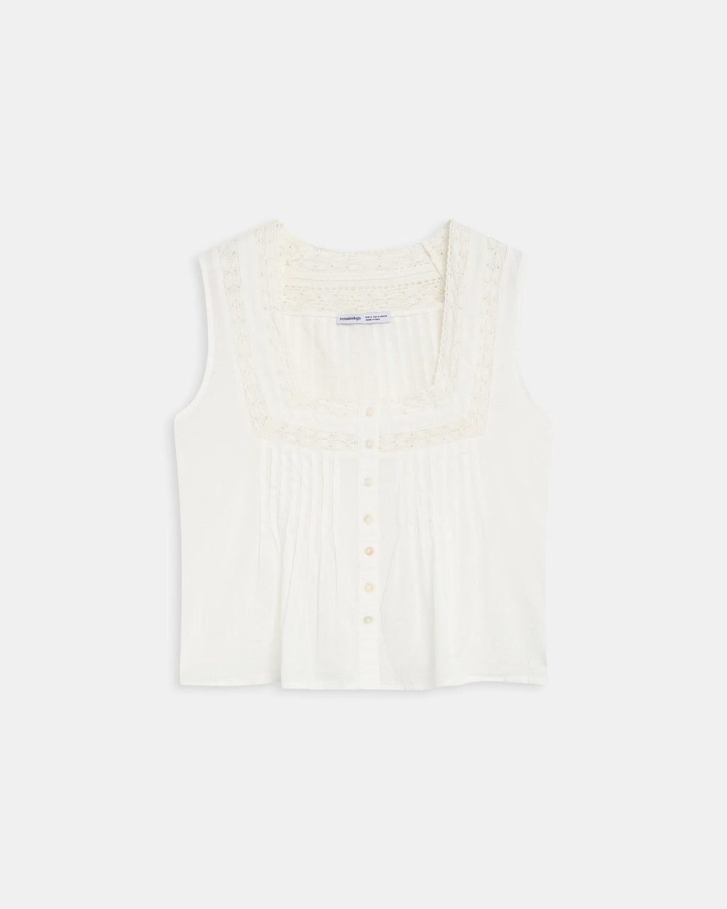 Top Puntillas Blanco