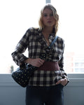 BLUSA CUADROS VICHY VOLANTE