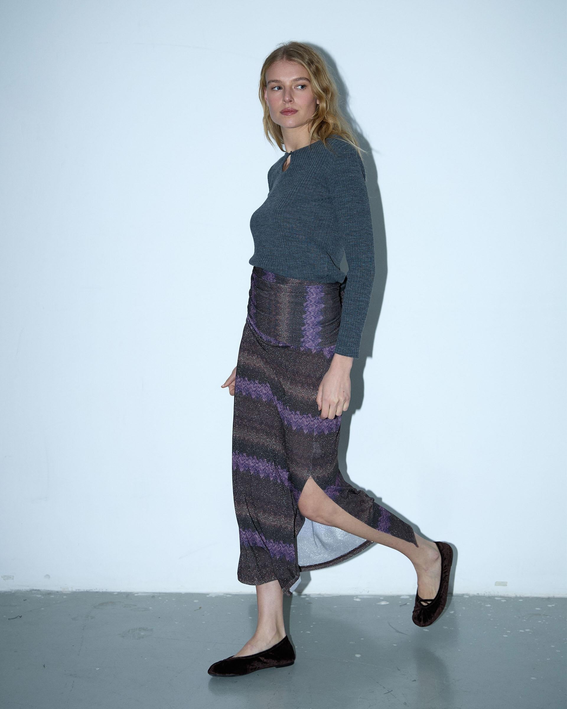 FALDA ESTAMPADO ZIGZAG