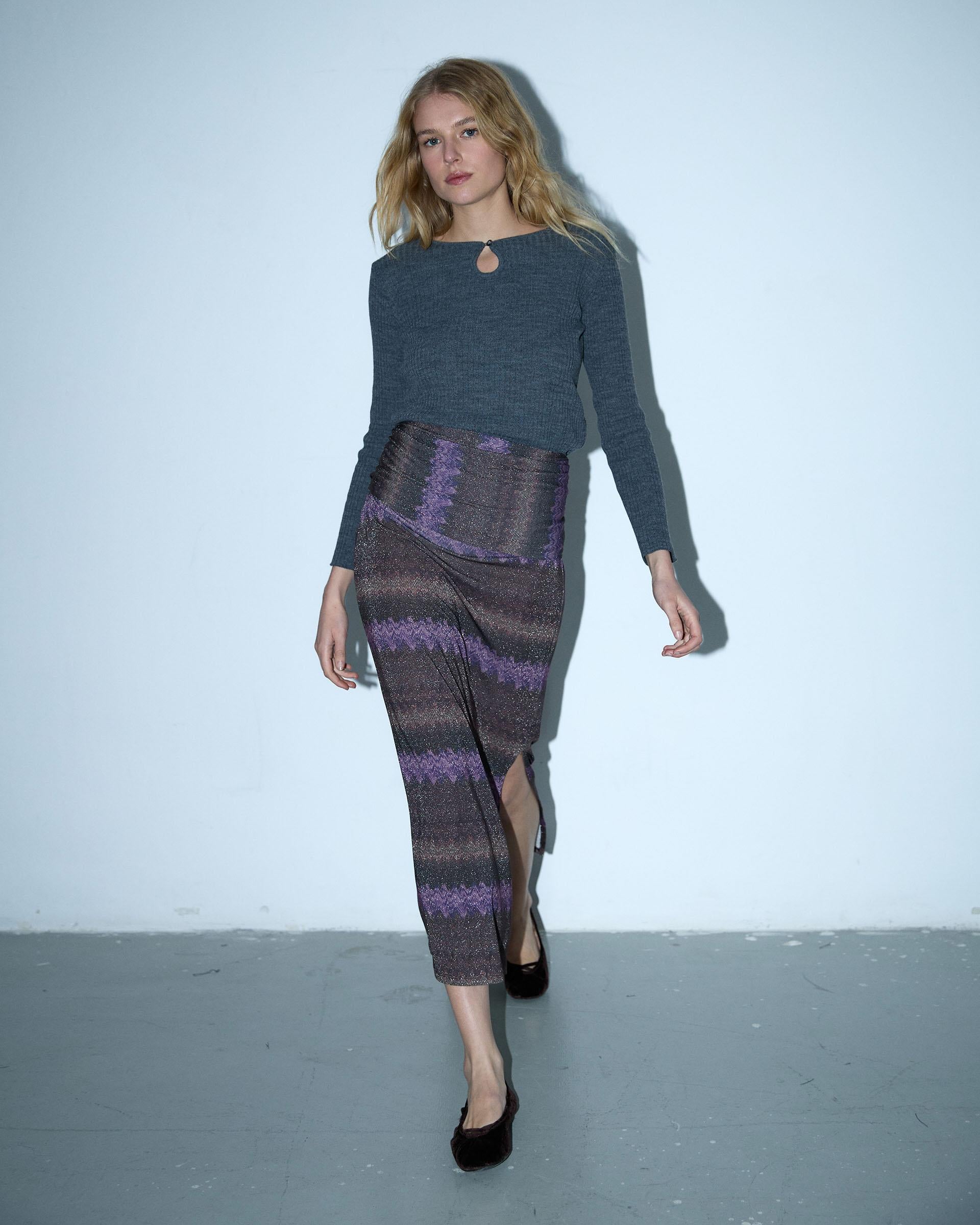 FALDA ESTAMPADO ZIGZAG