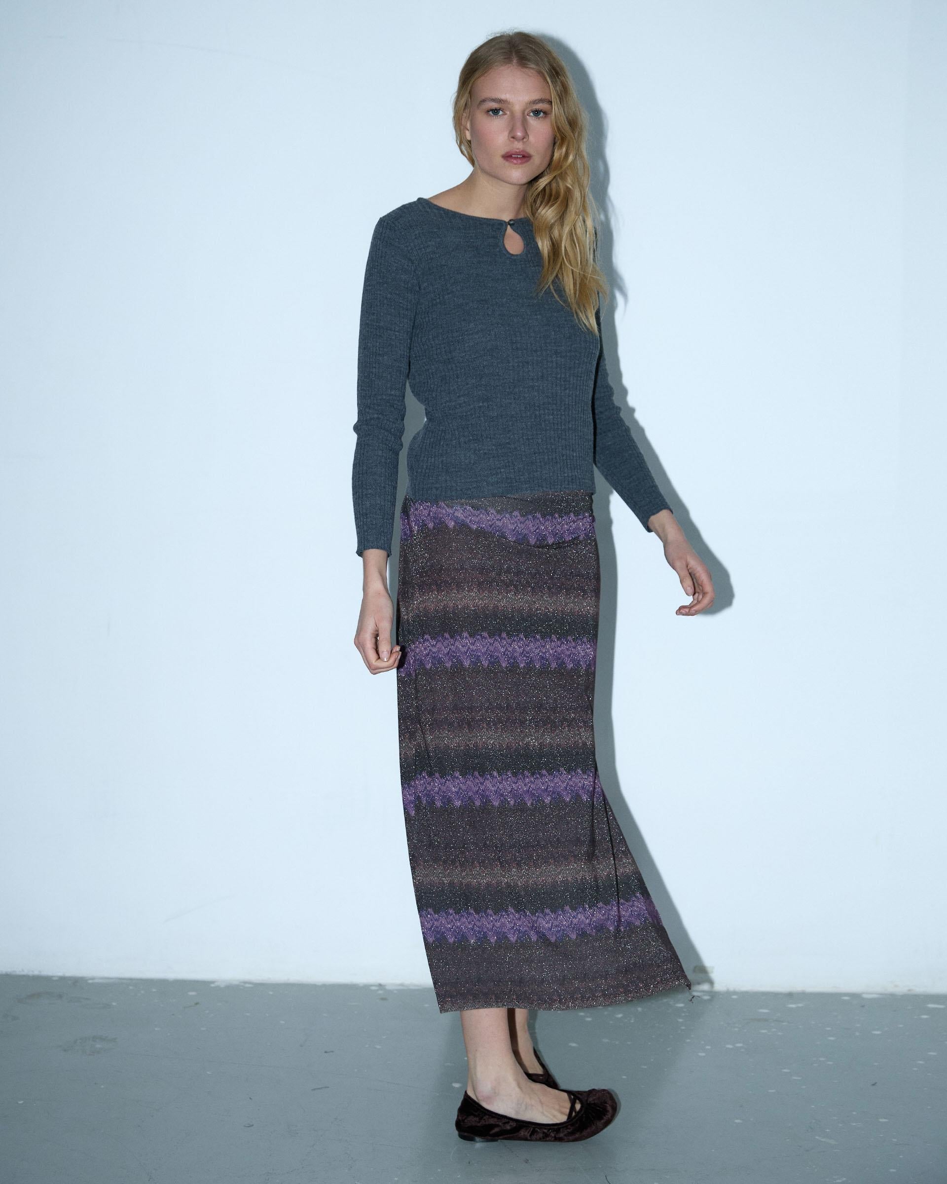 FALDA ESTAMPADO ZIGZAG